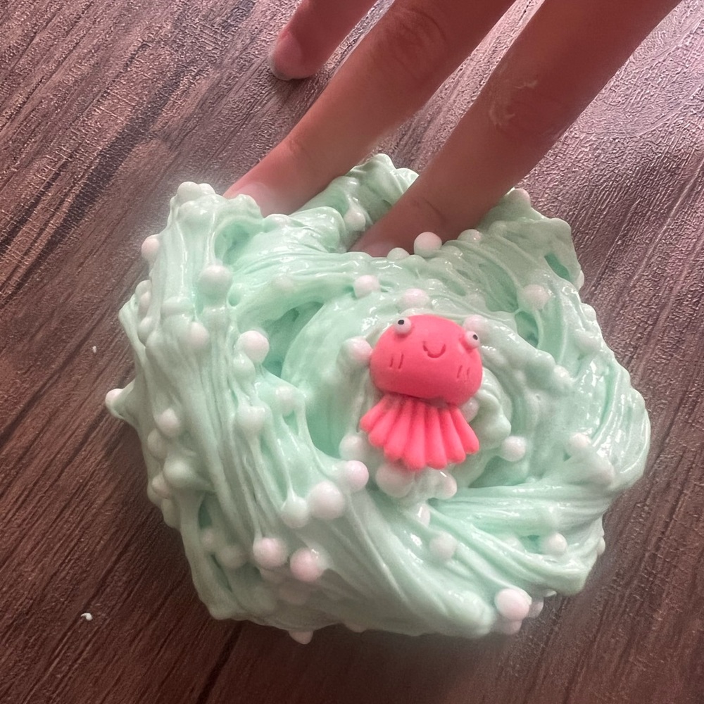 Kids homemade slime from my daughter packed sweetly for that special child!